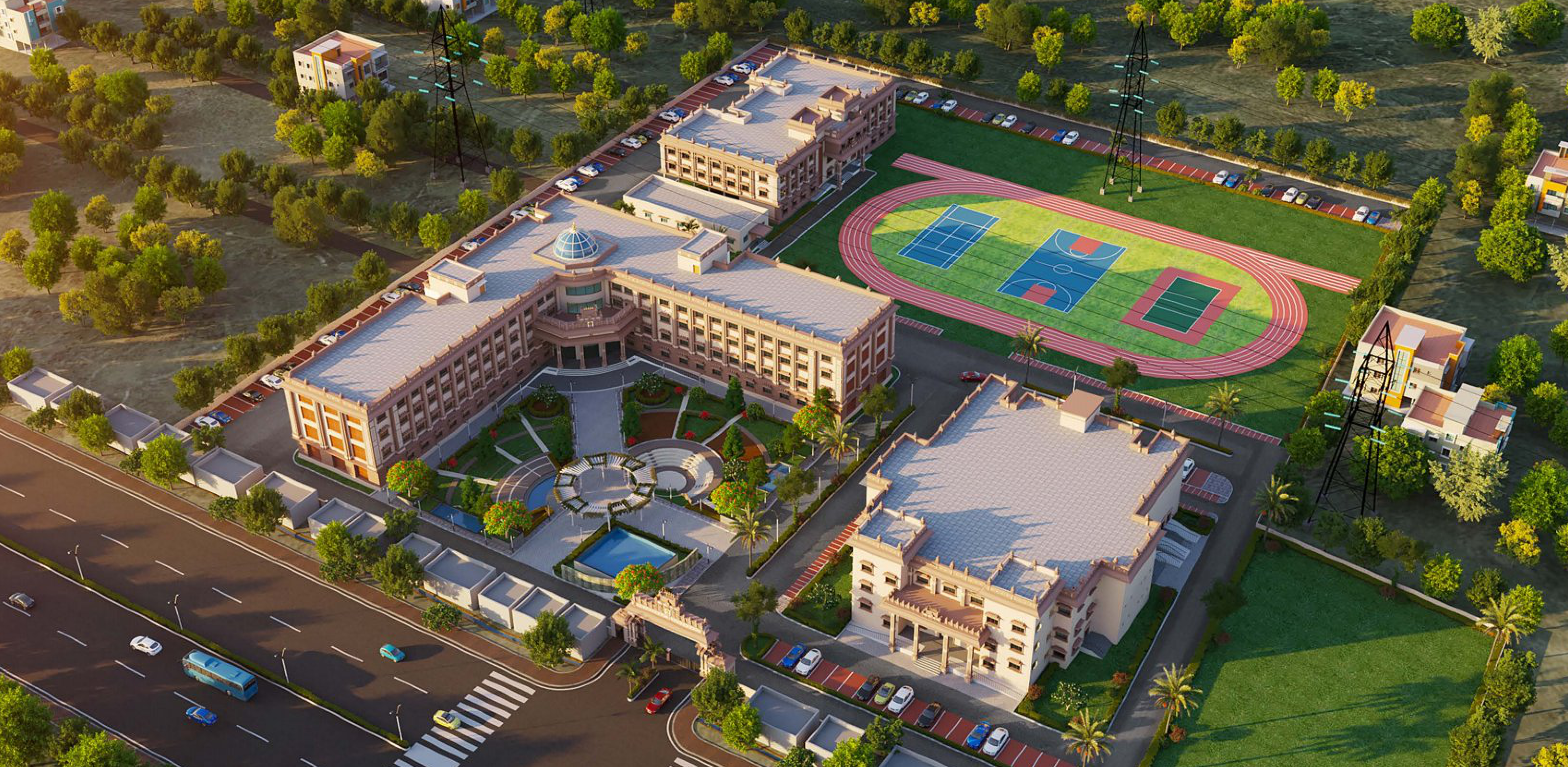 campus view